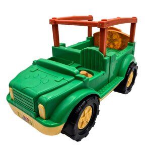 Fisher Price Little People Zoo Talkers Safari Truck Jeep With Sound Tested Works